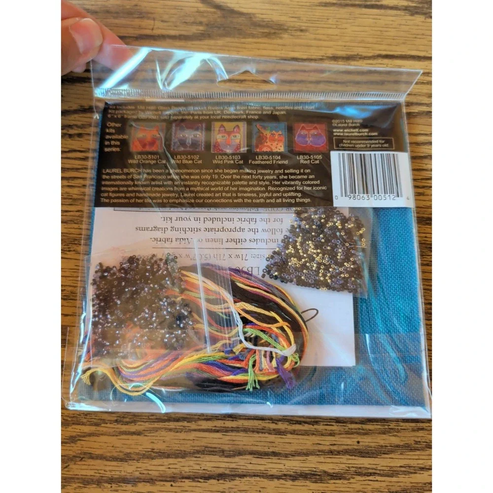 New Mill Hill Kit Laurel Burch Beaded LB30-5106 Feline Friends
